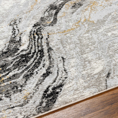 Tess Gray Marble Area Rug