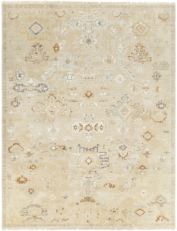 Danyl Hand Knotted Wool Oushak Rug