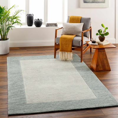 Amadi Green Wool Area Rug