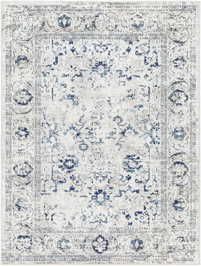 Juana Cream & Blue Area Rug - Clearance