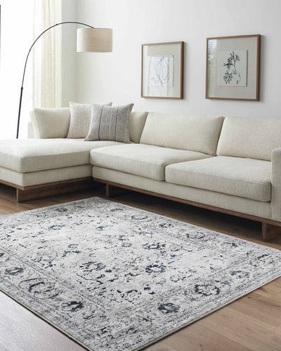 Juana Cream & Blue Area Rug - Clearance