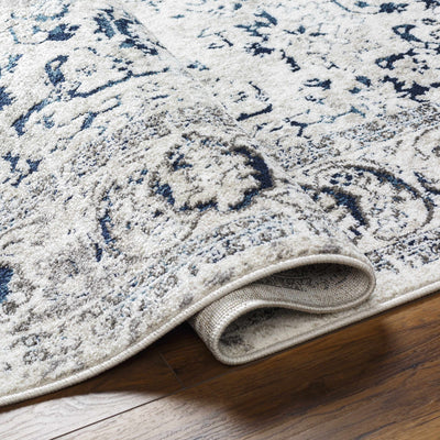 Juana Cream & Blue Area Rug - Clearance