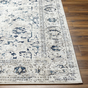 Juana Cream & Blue Area Rug - Clearance