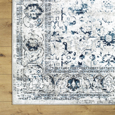 Juana Cream & Blue Area Rug - Clearance