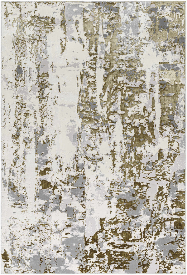 Junko Gray & Green Marble Area Rug