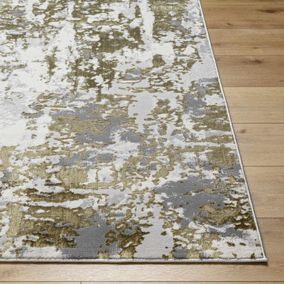 Junko Gray & Green Marble Area Rug