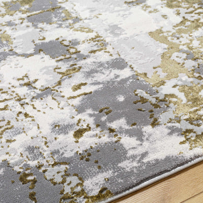 Junko Gray & Green Marble Area Rug