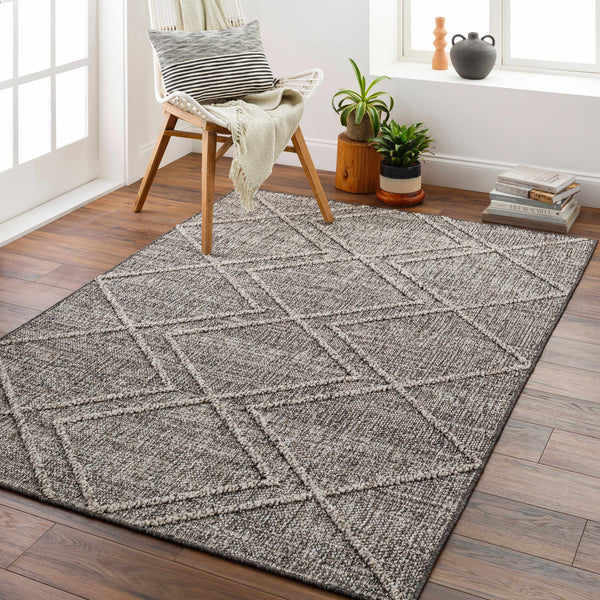 Atsuo Beige Gray Textured Rug