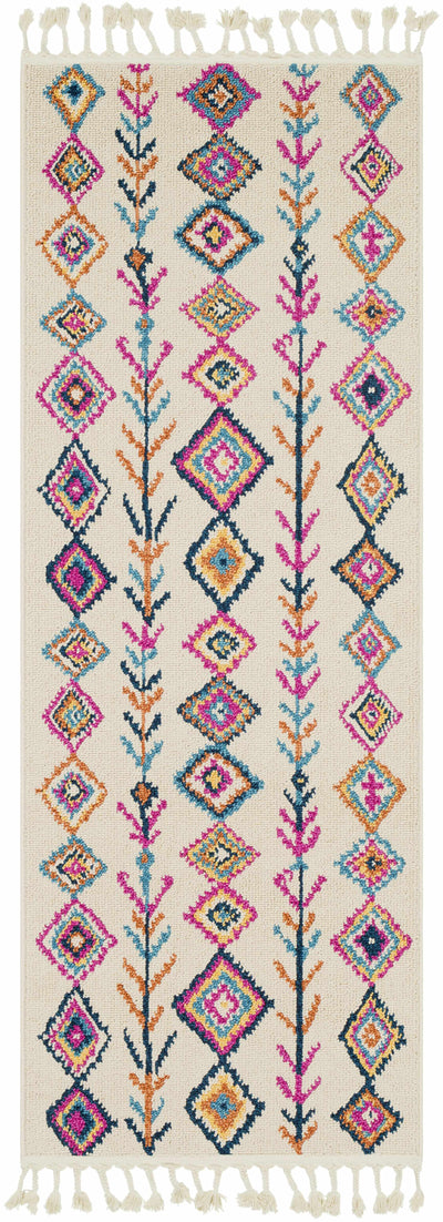 Stapleton 9x12 White Tassel Rug - Clearance