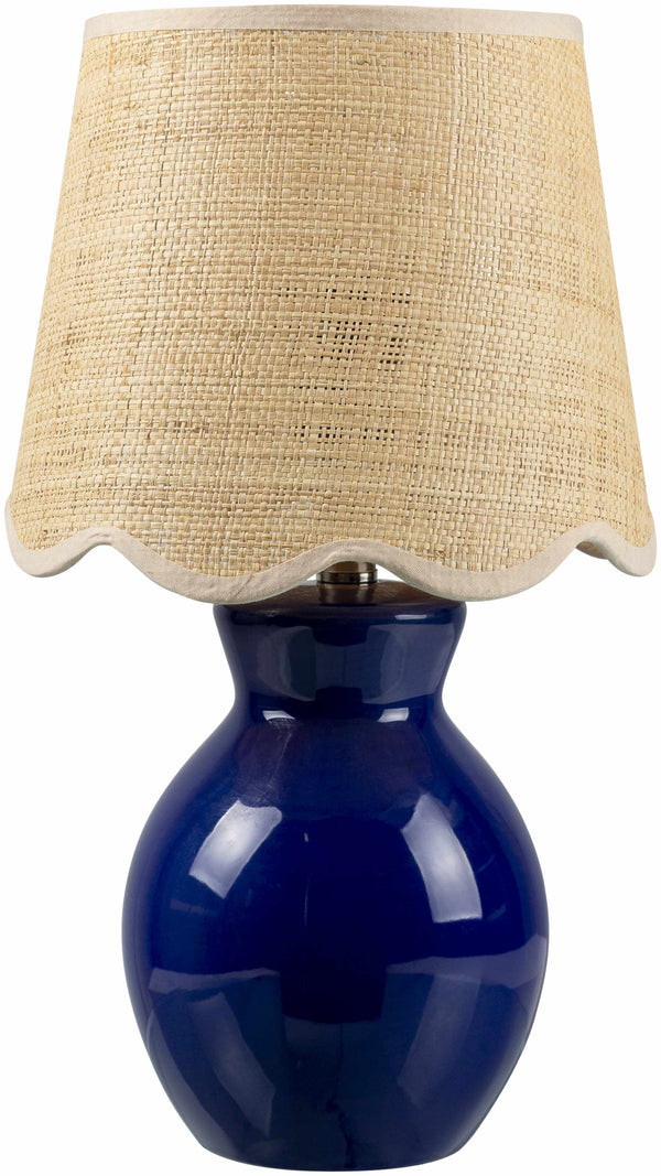 Salgareda Navy Rattan Table Lamp