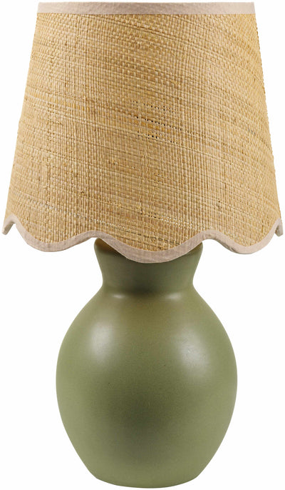 Salgareda Green Rattan Table Lamp