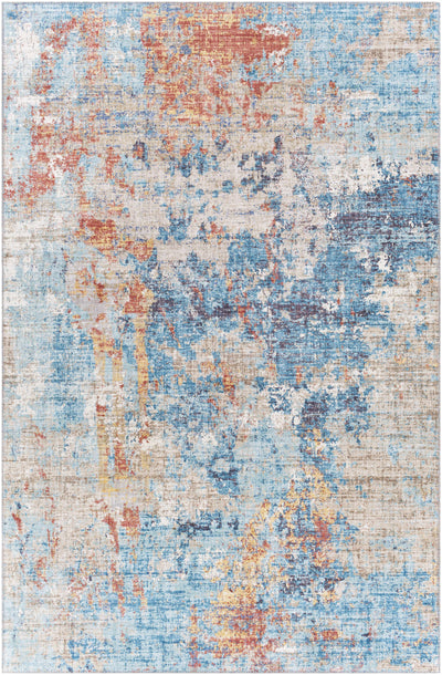 Stalling Rust&Blue Contemporary Rug