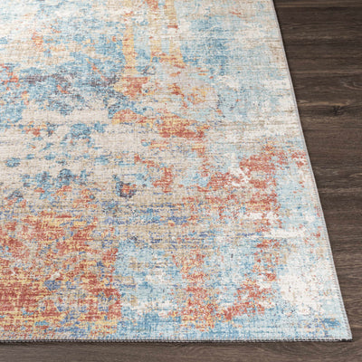 Stalling Rust&Blue Contemporary Rug