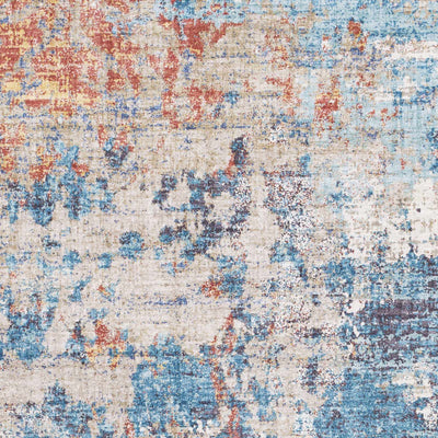 Stalling Rust&Blue Contemporary Rug