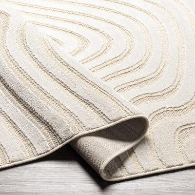 Stonecrest Cream Carved Wool&Viscose Rug