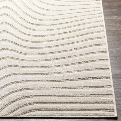 Stonecrest Cream Carved Wool&Viscose Rug