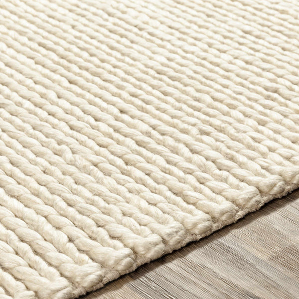 Stollings Ivory Handmade Wool Rug