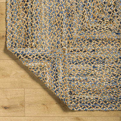 Druce Jute & Blue Jean Rug