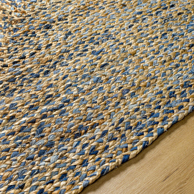 Druce Jute & Blue Jean Rug