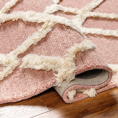 Adica Pink Wool Area Rug