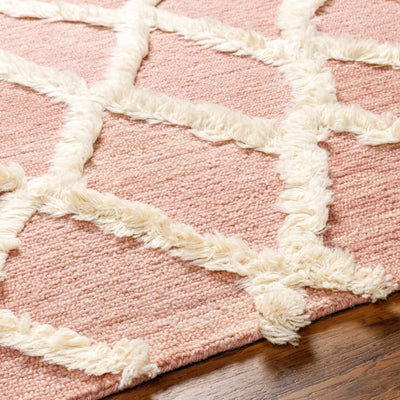 Adica Pink Wool Area Rug