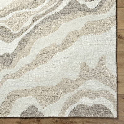 Siani Beige Wool Area Rug