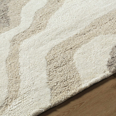 Siani Beige Wool Area Rug