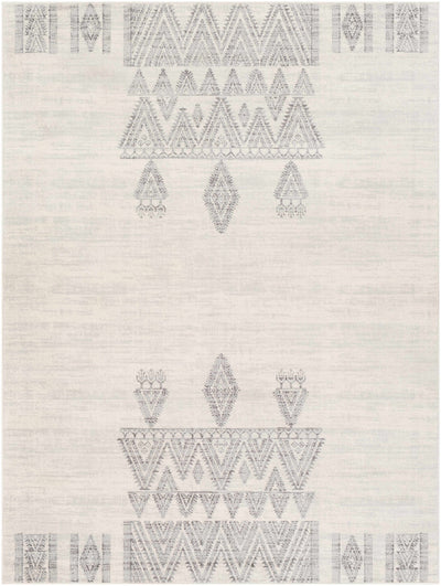 Wakita Light Gray Tribal Rug