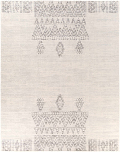 Wakita Light Gray Tribal Rug