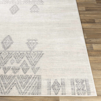 Wakita Light Gray Tribal Rug