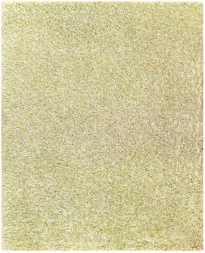 Marao Solid Grass Green Plush Rug - Clearance