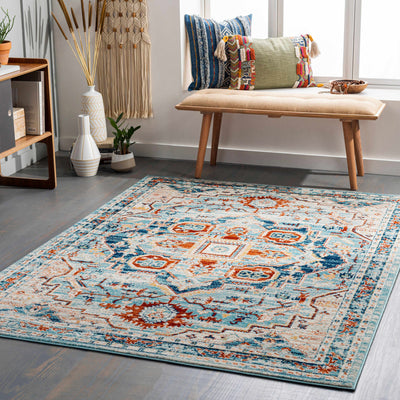 Waterhouse Terracota&Cream Washable Rug - Clearance