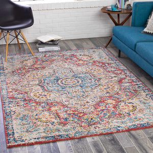 Simsbury Red Area Rug