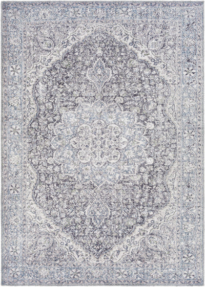 Tavas Deep Blue Washable Rug