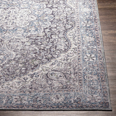 Tavas Deep Blue Washable Rug