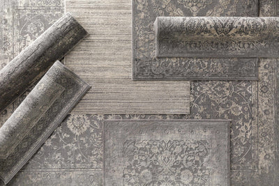 Ordway Textured Gray Area Rug - Clearance