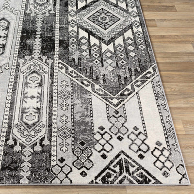 Thatcham Black Aztec Rug - Clearance