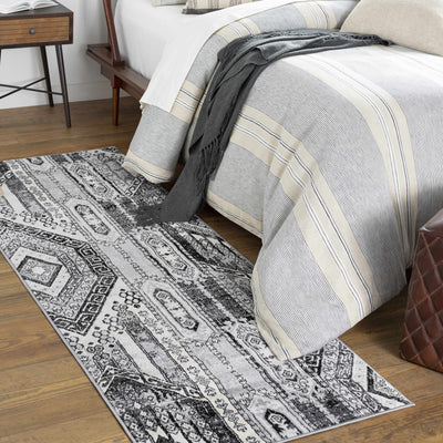 Thatcham Black Aztec Rug - Clearance