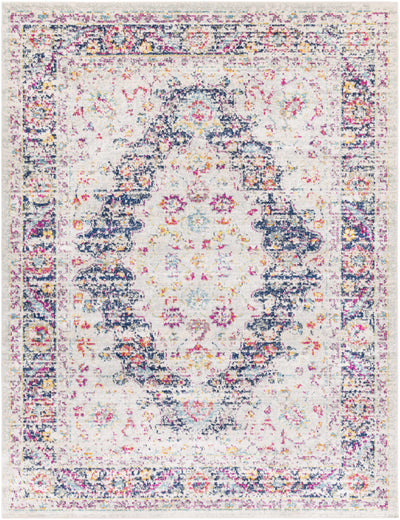 Thorsby Magenta & Cream Area Rug