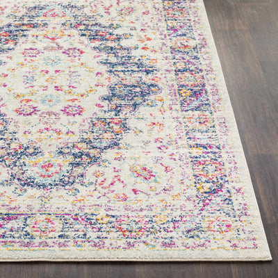 Thorsby Magenta & Cream Area Rug