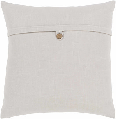 Tichnor Light Gray Square Throw Pillow