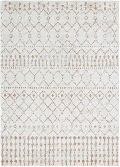 Scandi Brown All Over Pattern Rug