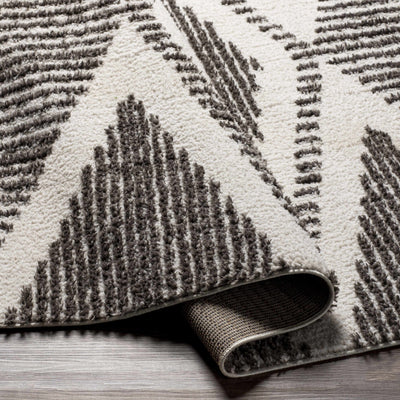 Claver Charcoal & Cream Area Rug - Clearance