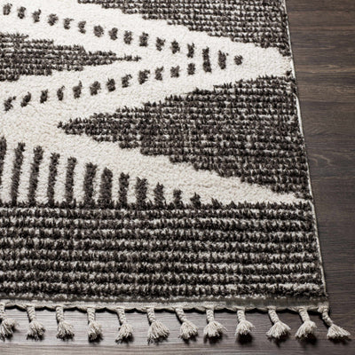 Claver Charcoal & Cream Area Rug - Clearance