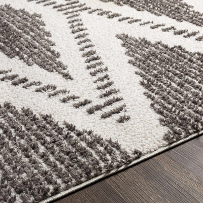 Claver Charcoal & Cream Area Rug - Clearance