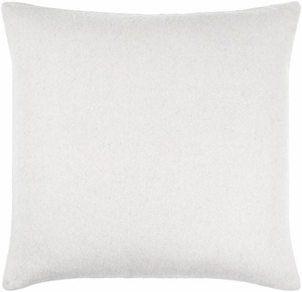 Tibor Beige Striped Wool Accent Pillow