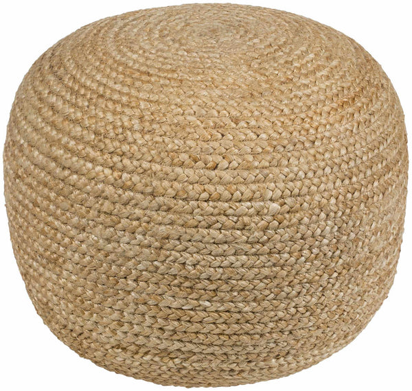 Kaumakani Knitted Jute Round Pouf