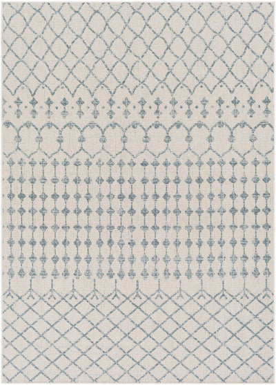 Ivory Blue Summit Indoor & Outdoor Rug - Clearance