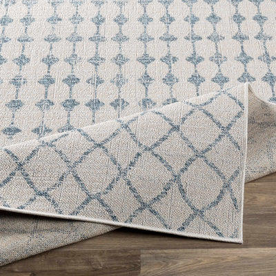 Ivory Blue Summit Indoor & Outdoor Rug - Clearance