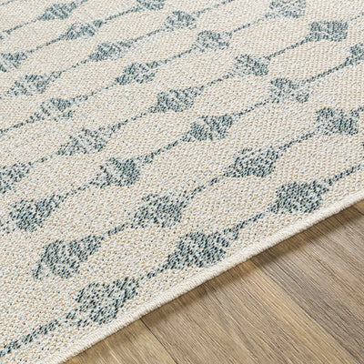 Ivory Blue Summit Indoor & Outdoor Rug - Clearance